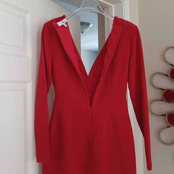 LIKELY Dani Tuxedo Mini Dress Red 2 NWOT - Picture 8 of 12